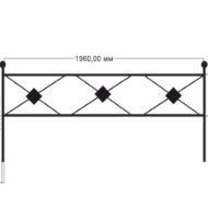 Газонное ограждение черного цвета