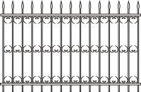 Эскиз кованных заборов арт 32