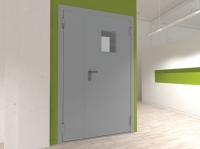 Техническая дверь двухстворчатая