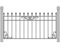 Эскиз кованных заборов арт 21