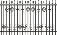 Эскиз кованных заборов арт 34