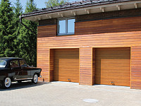 Гаражные секционные ворота с торсионным механизмом RSD02