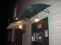 Сварной козырек с фермой