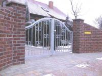 Кованые ворота из квадратной трубы