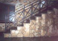 Сварные перила из массивной трубы