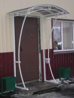 Сварной козырек в магазин