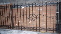 Открытый кованый забор