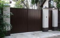 Ворота из профнастила ВП-02, ширина 5м